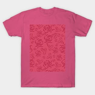 Roses pattern T-Shirt